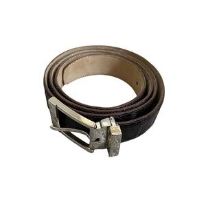 David Eden genuine crocodile leather belt size 46